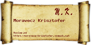 Moravecz Krisztofer névjegykártya